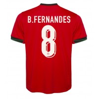 Camiseta Portugal Bruno Fernandes #8 Primera Equipación Replica Eurocopa 2024 mangas cortas
